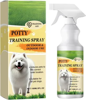AOYEBO Potty Training Spray for Dogs - Indoor/Outdoor Use Odorless Training Aid(Puppy Behavior Aid, Anti-Pee Scent for Home/Yard)