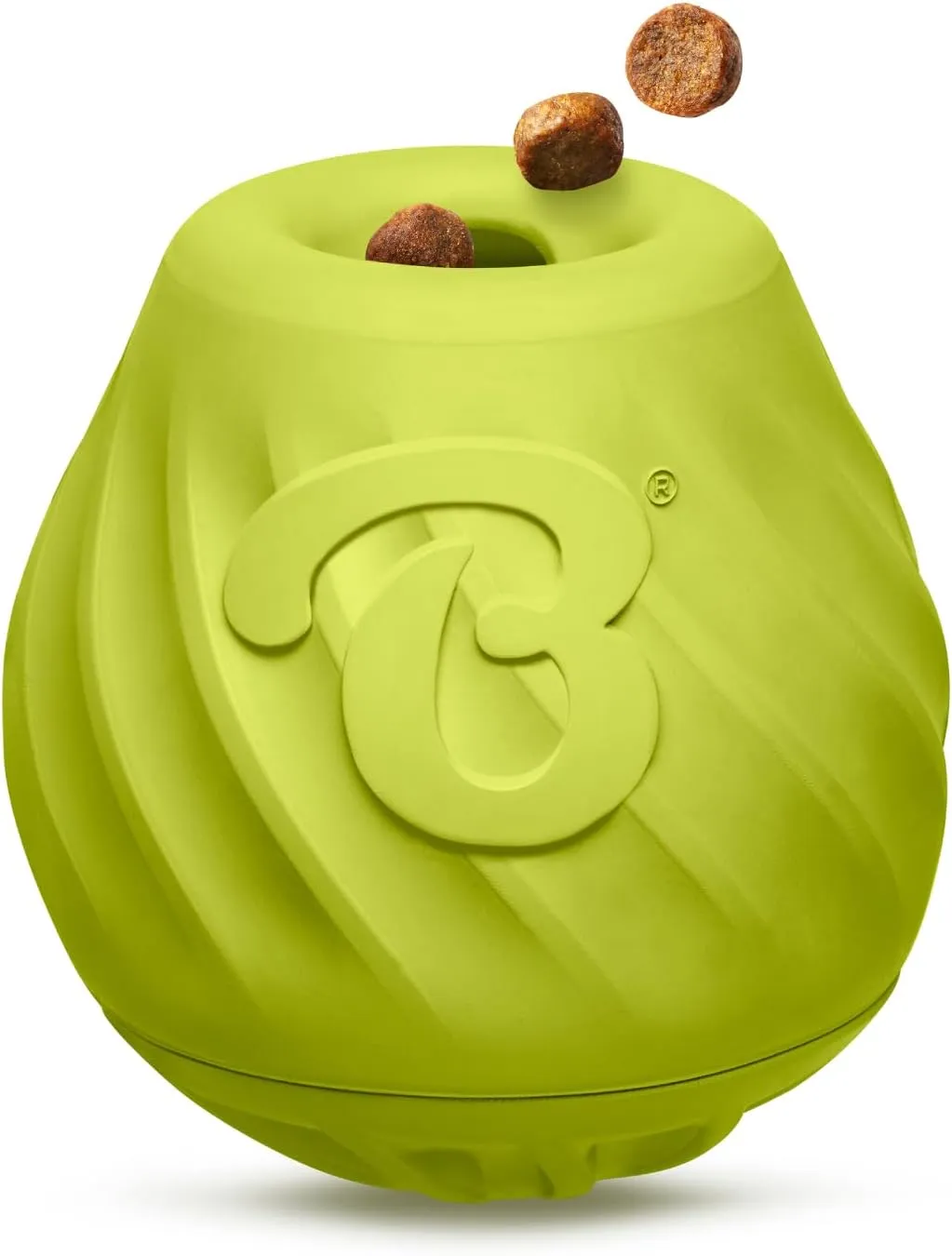 Benebone Pawbler - Natural Rubber Interactive Enrichment Treat and Kibble Dispensing Dog Toy  Great for Boredom - Medium/Large