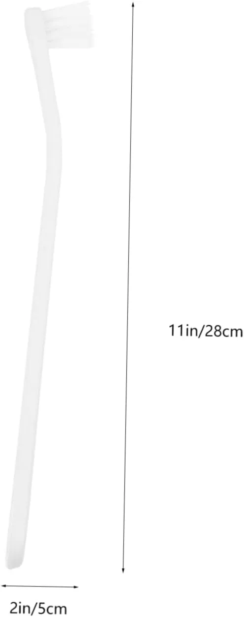 BESPORTBLE 2pcs Pet Toothbrush Cat Small Dog Toothbrush Gentle Cleaning Home Pet Care Ergonomic Handle Pp Material