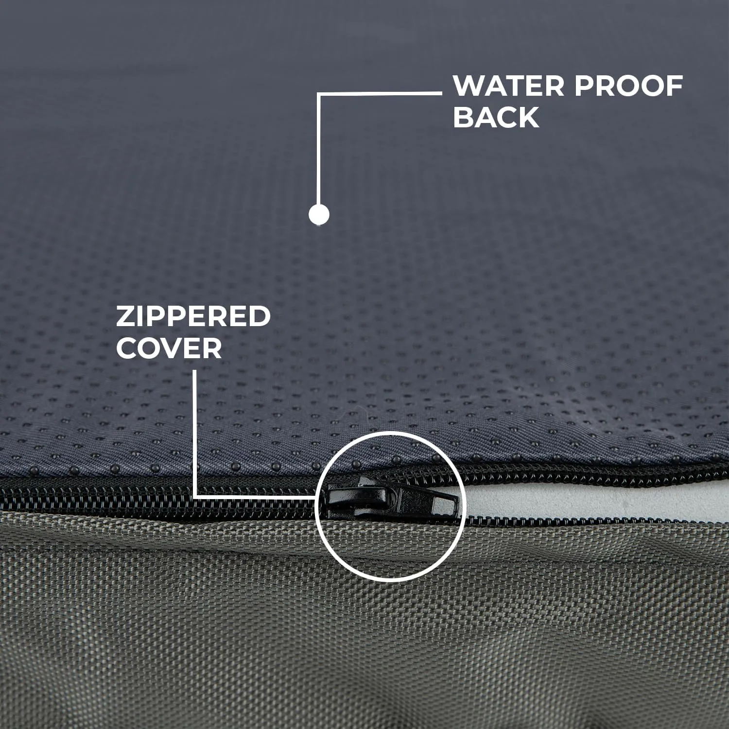 Best Pet Supplies Cute Dog Crate Mat Flat Bed with Waterproof Exterior, Thick Orthopedic Egg Foam Mattress, and Soft Sherpa Fleece Cover for Small, Medium, and Large Breeds - Gray, 24X16X3