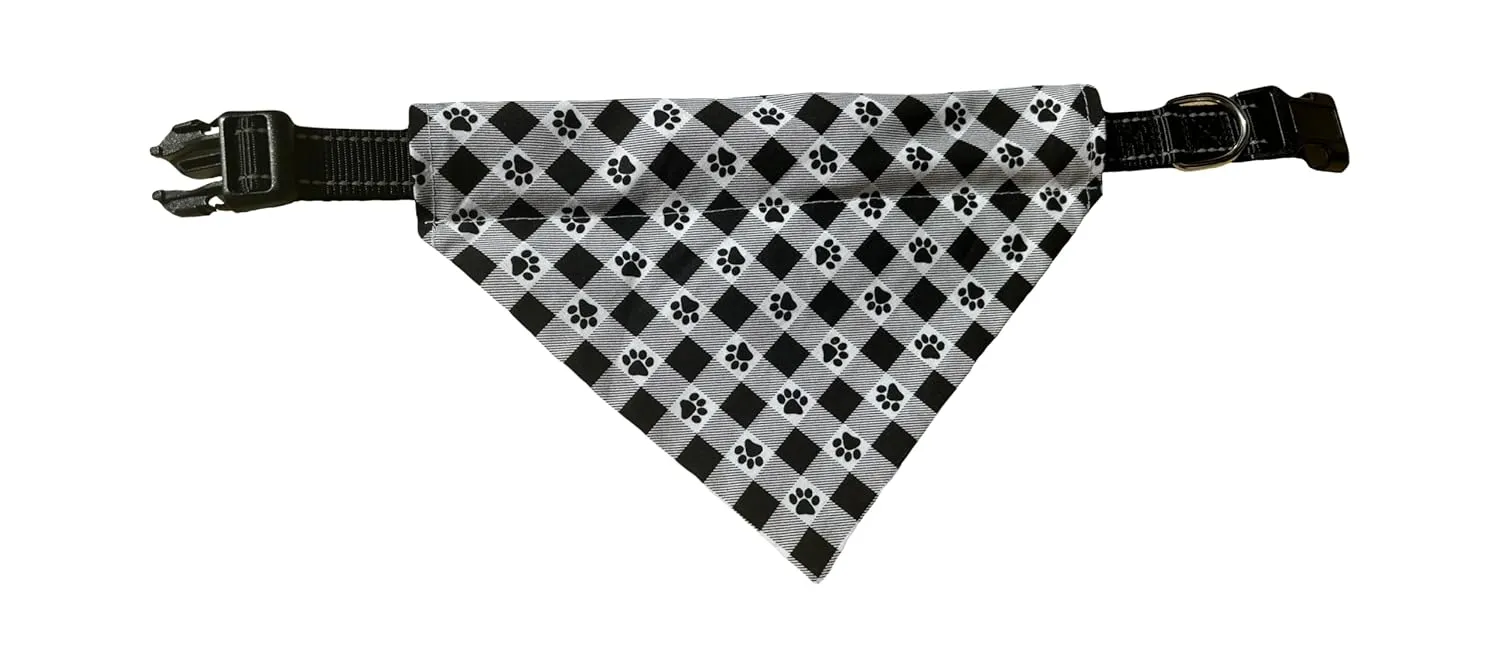 Birthday Dog Bandana | Colorful Dog Bandana | Blue | Plaid | Reversible Slip On Dog Bandana | Slip Over The Collar Bandana | For Small Medium Or Large Dogs (Birthday (blue), M)
