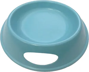 Cat Bamboo Water Bowl, Round-Angled, Blue