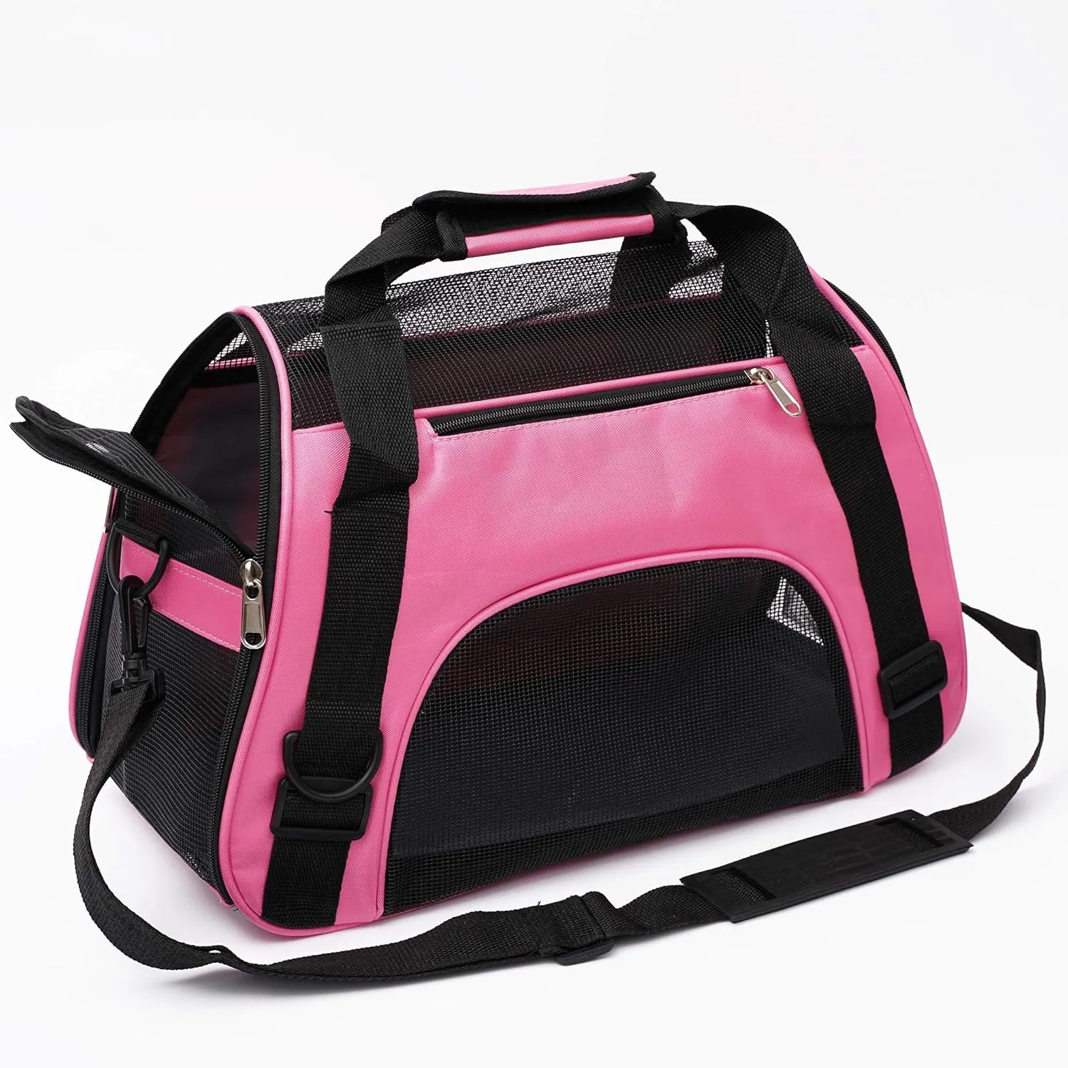Cat Carrier for Small Cats Dogs Soft-Sided Pet Carrier for Cats Puppies Small Pets Airline Approved Lightweight Comfortable Travel Cat Dog Carrier (Small, Pink)