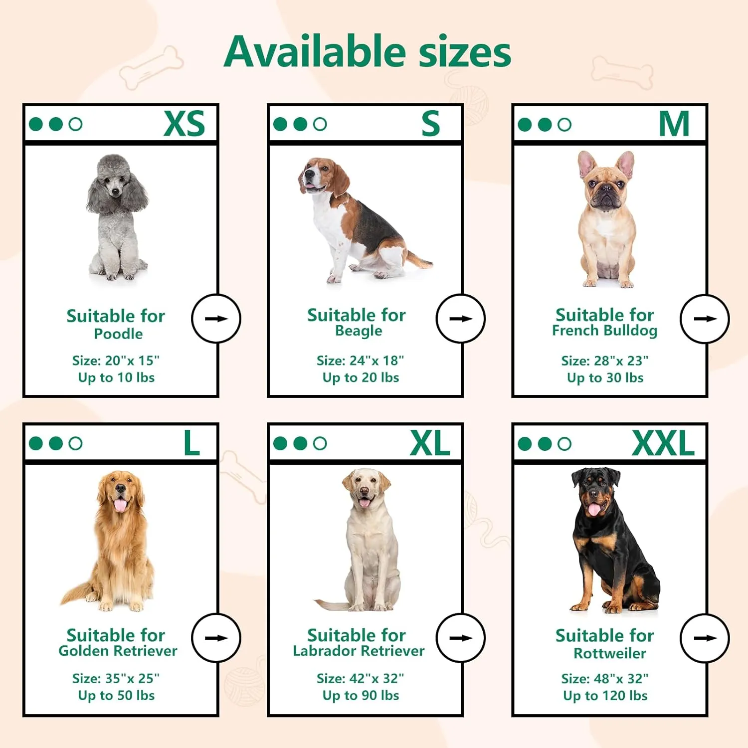 Dog Bed Large Size Dog 35x25 Outdoor Waterproof Washable for Large Breed Dogs Up to 50 lbs