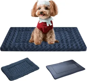 Dog Bed Mat - Reversible Crate Pad for Pet Comfort - Soft With Dual-Sided Design for All Seasons - Durable, Machine Washable for Travel and Home