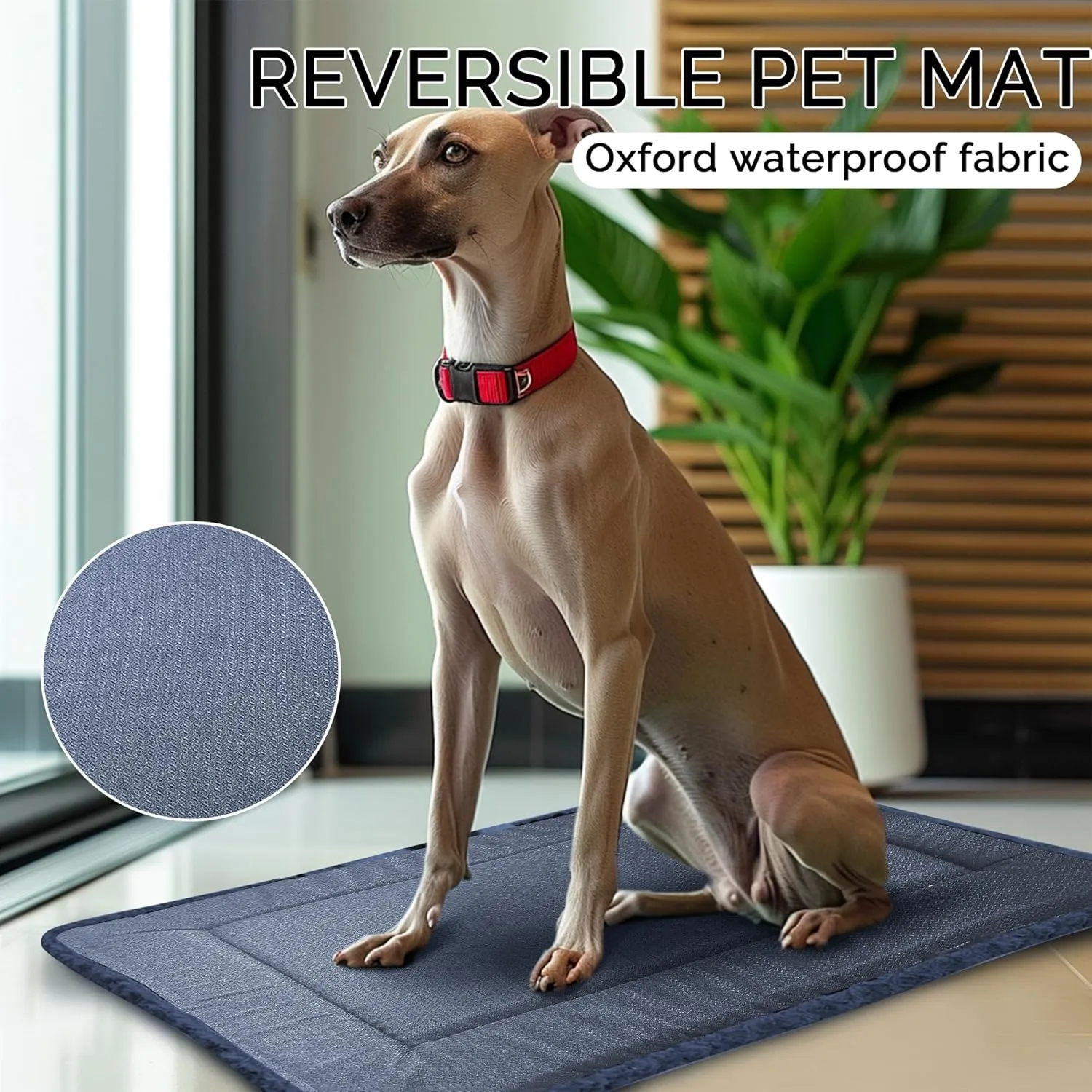 Dog Bed Mat - Reversible Crate Pad for Pet Comfort - Soft With Dual-Sided Design for All Seasons - Durable, Machine Washable for Travel and Home