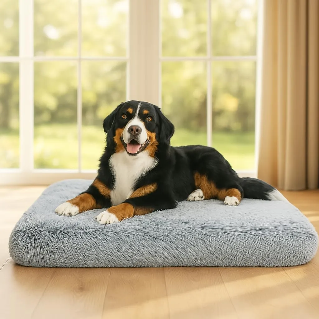 Dog Bed, pet beds (Large) - Premium Quality, Dog Bed, Washable & Portable, Multiple Sizes, Stylish Design, Removable Cover, Size Large(29.53 X 19.69 X 3.14) inch