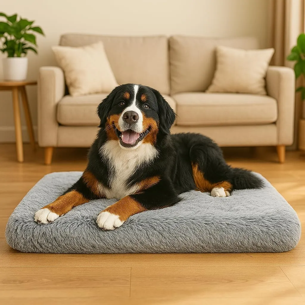 Dog Bed, pet beds (Large) - Premium Quality, Dog Bed, Washable & Portable, Multiple Sizes, Stylish Design, Removable Cover, Size Large(29.53 X 19.69 X 3.14) inch