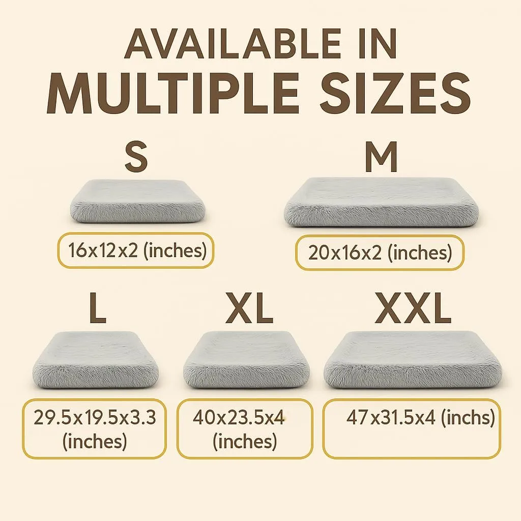 Dog Bed, pet beds (Large) - Premium Quality, Dog Bed, Washable & Portable, Multiple Sizes, Stylish Design, Removable Cover, Size Large(29.53 X 19.69 X 3.14) inch