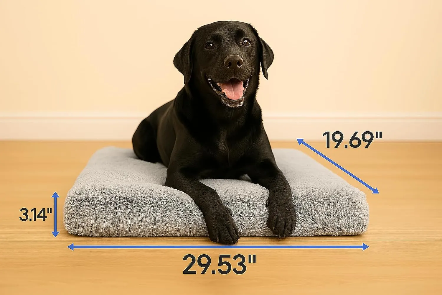 Dog Bed, pet beds (Large) - Premium Quality, Dog Bed, Washable & Portable, Multiple Sizes, Stylish Design, Removable Cover, Size Large(29.53 X 19.69 X 3.14) inch
