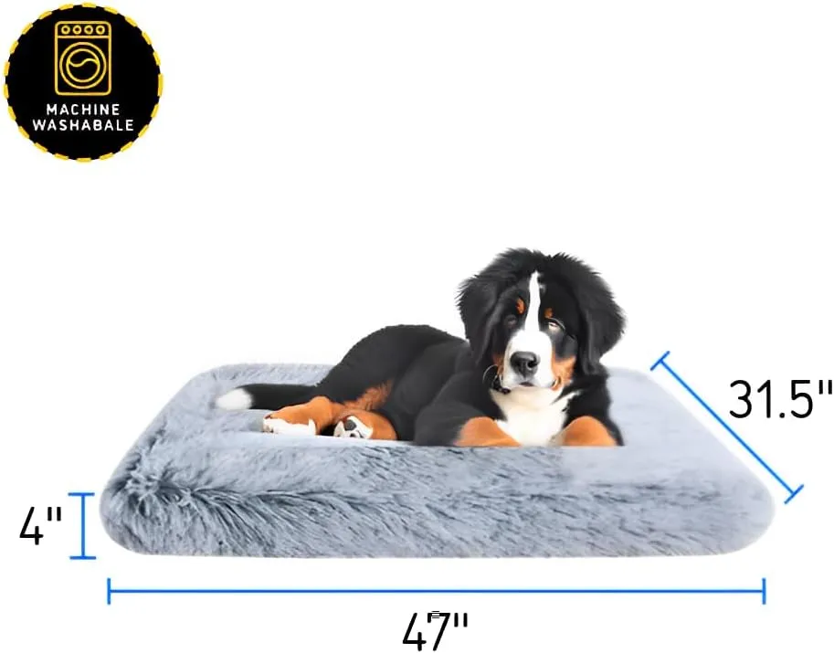 Dog beds, pet beds(XX-Large) - Premium Quality, Washable & Portable, Eco-Friendly, Multiple Sizes, Stylish Design, Removable Cover, Size XXLarge(47.24 X 31.49 X 3.93) inch