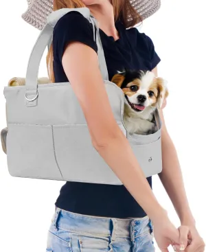 Dog Carriers for Small Dogs, Dog Purse Carrier for Small Dogs, Soft-Sided Dog Carrier Airline Approved, Dog Tote Bag with Six Pockets, Oxford Cotton Bag for Puppy Kitten