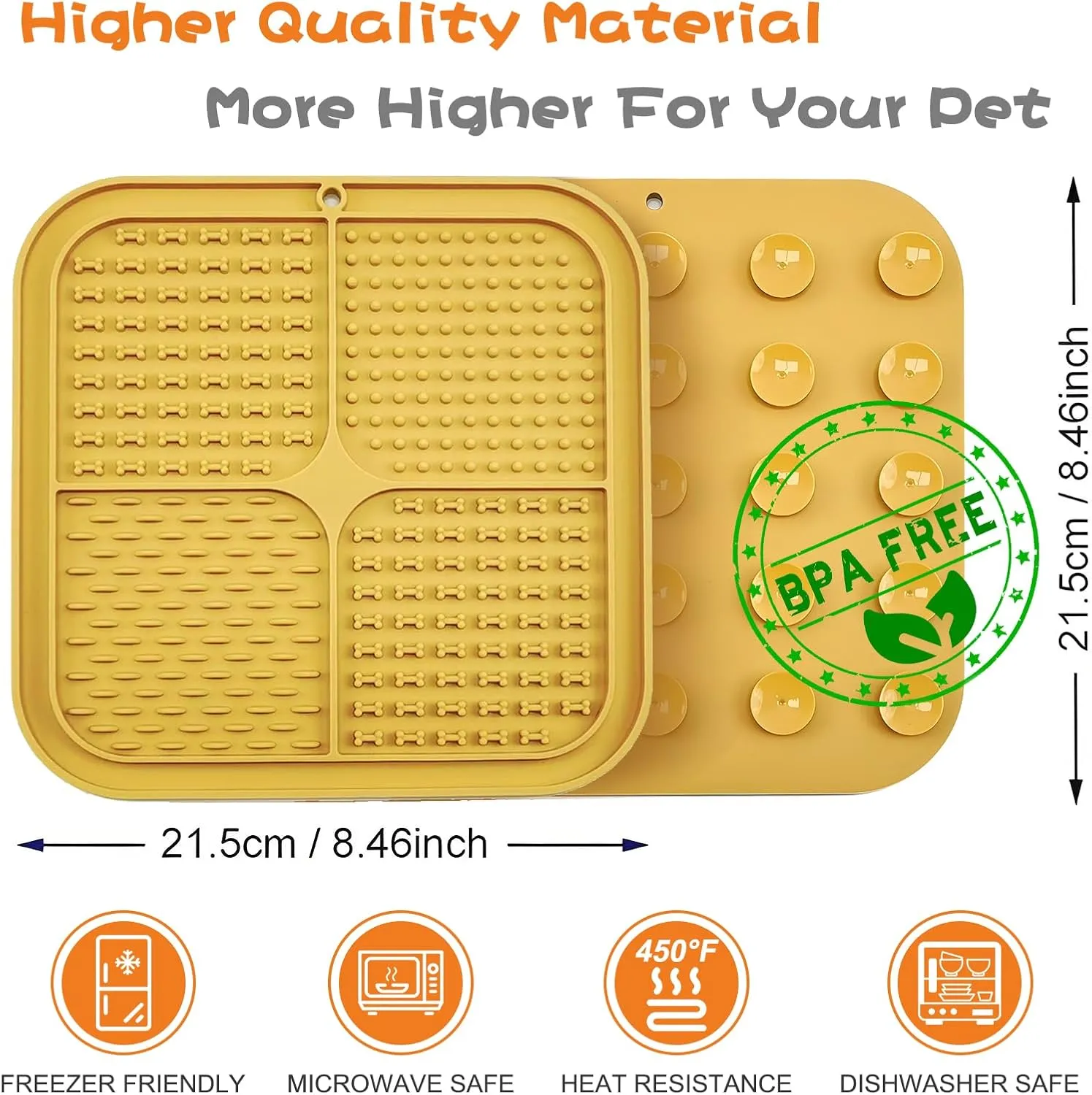 Dog Licking Mats (Silicone) & Cheese Flavored Dog Chew Toy (Nylon), Pets Dogy Pupyy Slow Feeder Kit for Butter Yogurt Peanut, Anxiety Relief Pet Supplies for Bathing Training