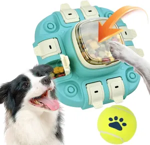 Dog Puzzle Toy 2 Levels, Dog Puzzle Slow Feeder, Enrichment Toys for Boredom and Mental Stimulation - with Play Ball