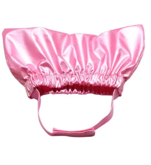 Dog Shower Cap, Cat Ear Cover for Bath, Waterproof Dog Helmet and Adjustable Pet Earmuffs for Grooming Reusable Ear Protection for Dogs and Cats, Pink
