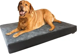Dogbed4less Heavy Duty Orthopedic Memory Foam Pet Bed with Waterproof Internal Case   2 Washable Microsuede External Cover for Large Dog