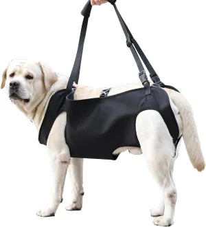 DogLift Harness,Full Body Dog Sling Carrier with Handle,Total Body Support for Dogs,Pet Dog Leg Support Sling Adjustable Retractable Breathable Lift Harness (S)