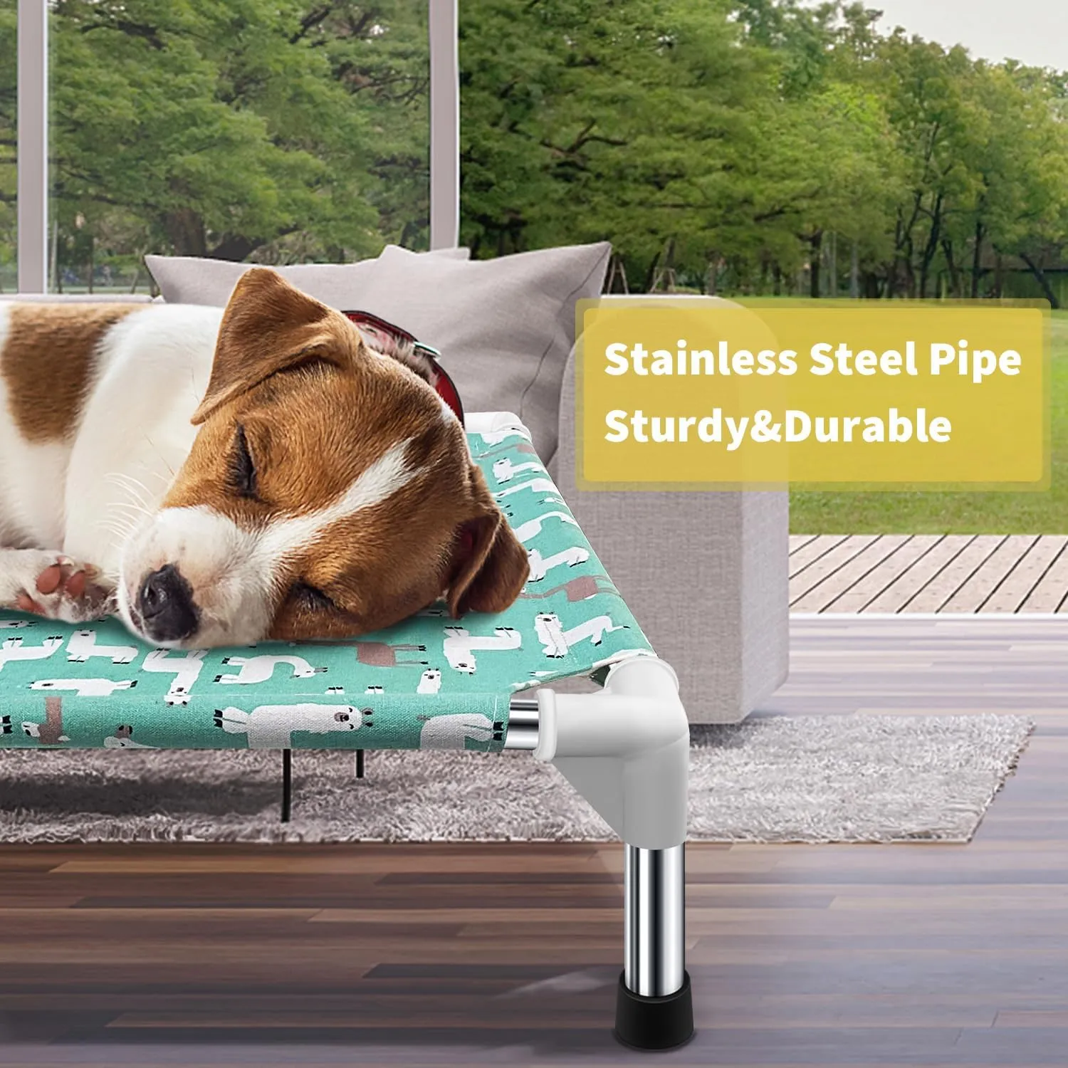 Elevated Dog Bed Pet cot for Small Dogs, Indoor and Outdoor Use for Small Pets