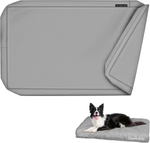 Explore Land Waterproof Dog Bed Cover Canvas Washable Dog Crate Pad Replacement Cover for 36 Inch Crate, 34Lx22Wx3.5H inch, Gray