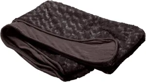 Furhaven Replacement Dog Bed Cover Ultra Plush Faux Fur & Suede Contour Luxe Lounger, Machine Washable - Chocolate, Jumbo Plus (XX-Large)