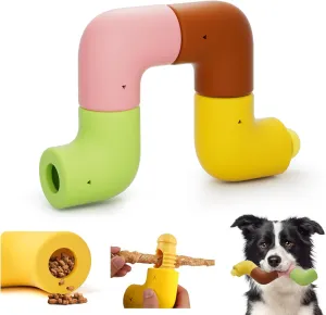 HETOO Dog Puzzle Enrichment Toys for Large Dogs: Aggressive Chewers Smart Dog Toy Interactive Mentally Stimulating Treat Toys to Keep Them Busy- Food Dispenser Toys for Medium Dogs- 4 Pack