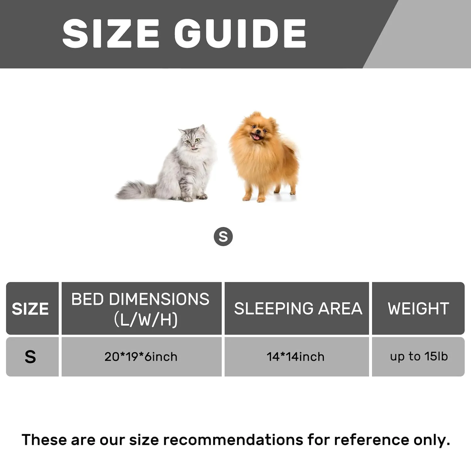 Hollypet Dog Bed Cat Beds for Medium Small Dogs/Puppy Indoor Cats, Microwave Quilted Rectangle Washable Soft Calming Sleeping Durable Pet Cuddler Bed with Anti-Slip Bottom, S, Gray