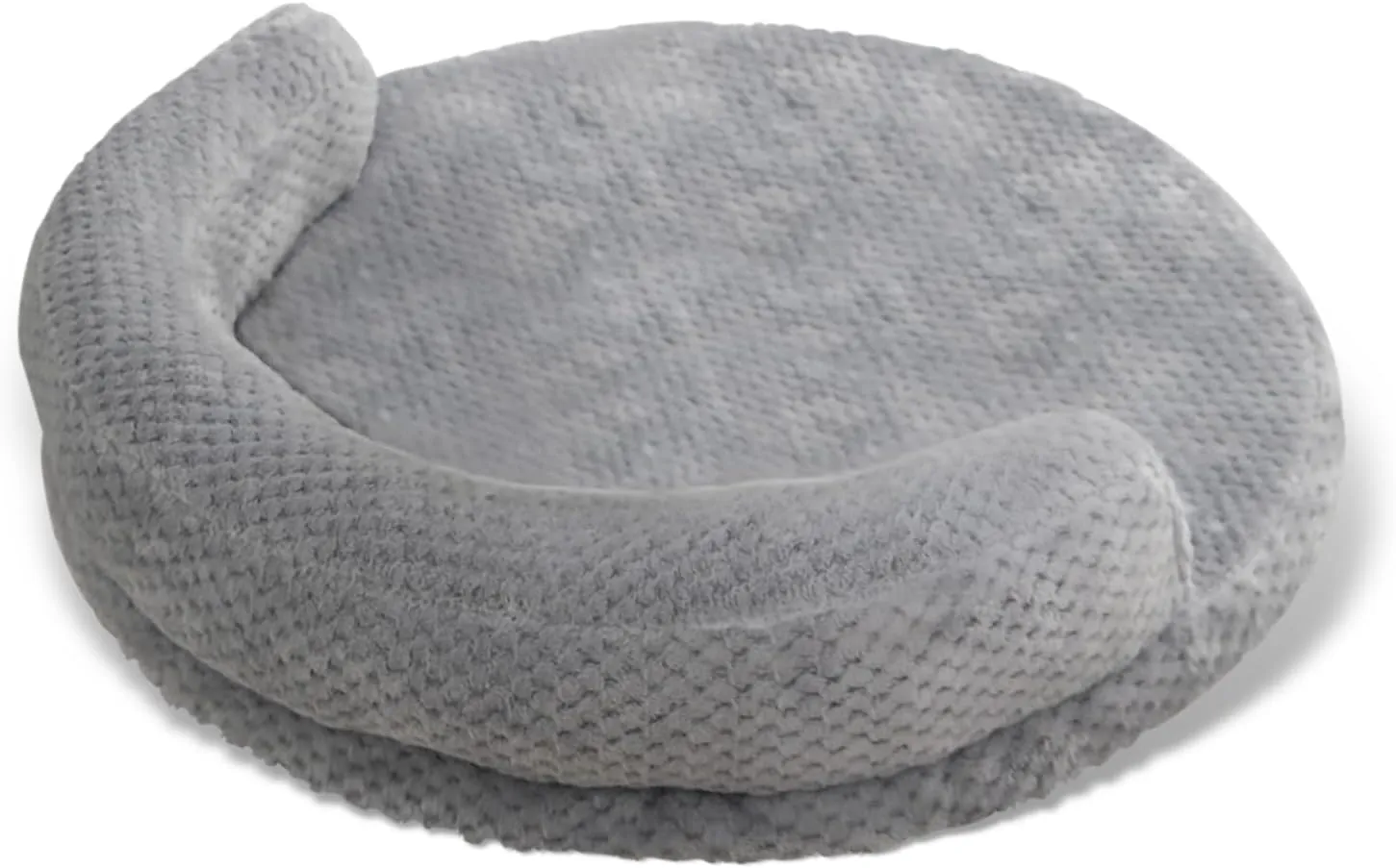 huraty Orthopedic Dog Bed for Small Dogs, Bolster Dog Sofa Bed Washable Pet Bed, Supportive Foam Pet Bed with Nonskid Bottom, 23.6 x 4.7 x 1.5 Inch, Silver Grey