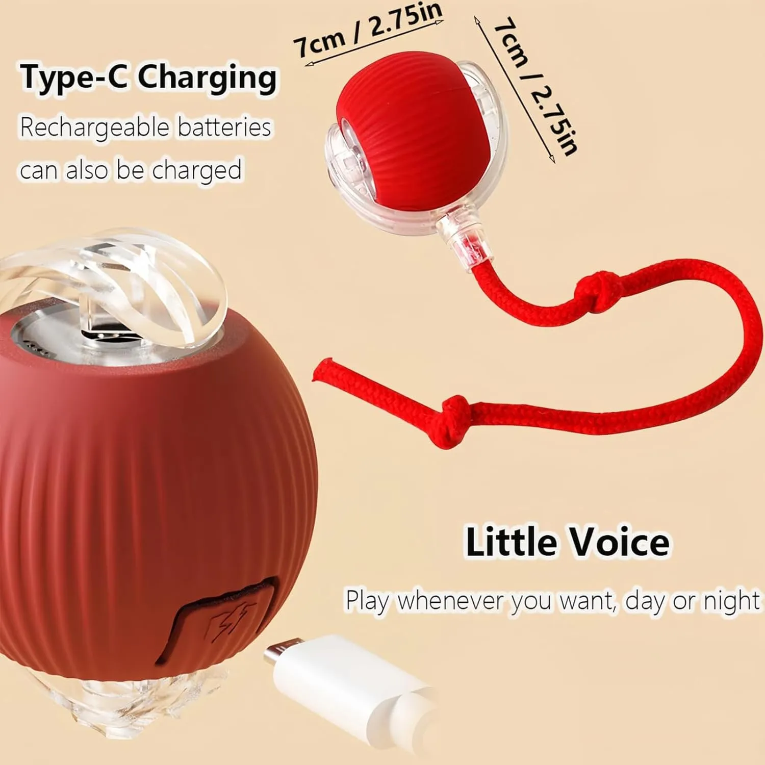 Interactive Rolling Cat Ball, 2025 Upgraded Automatic Cat Ball Dog Toy, Interactive Cat Toy Ball, Automatic Cat Toy Self Moving Cat Toy Interactive Cat Ball for Bored Indoor Cats Dogs (3PCS-B)