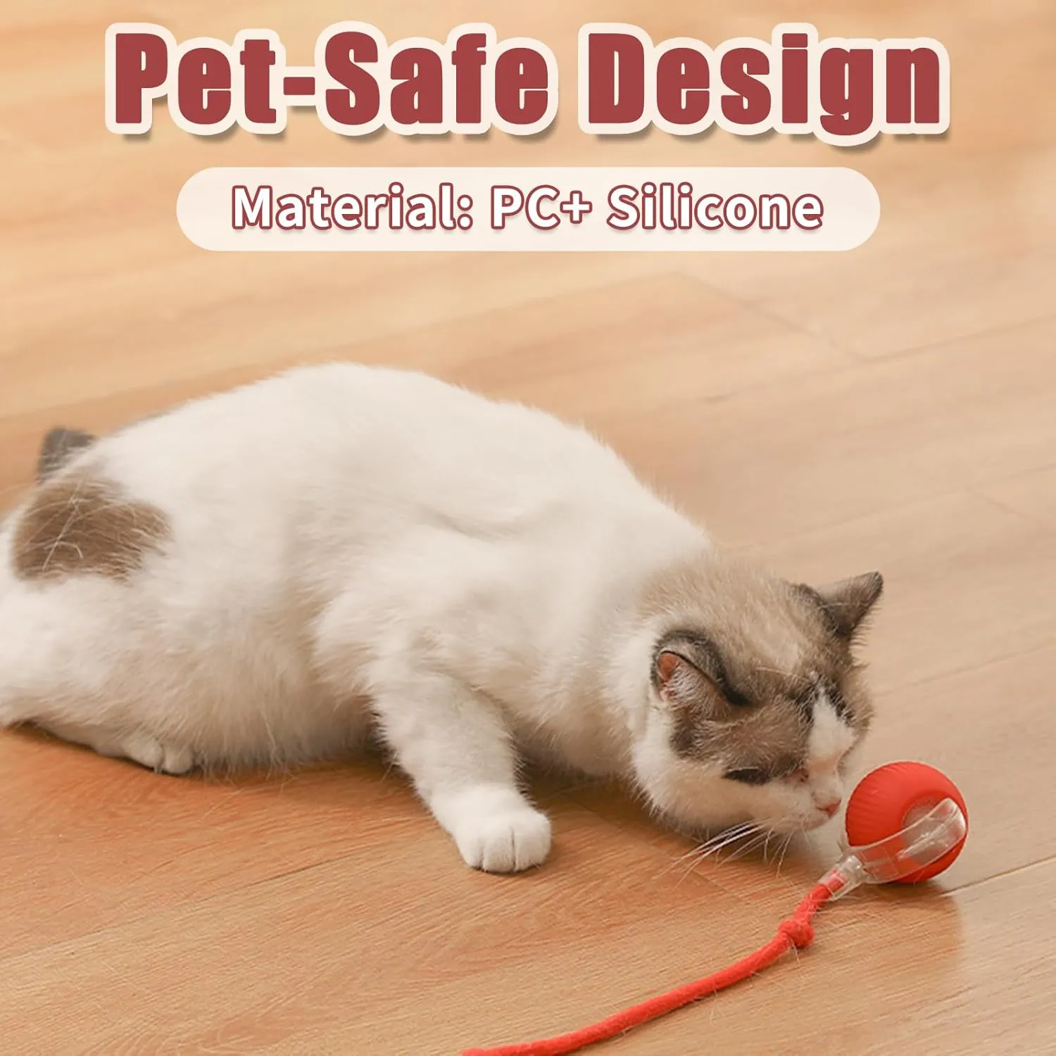 Interactive Rolling Cat Ball, 2025 Upgraded Automatic Cat Ball Dog Toy, Interactive Cat Toy Ball, Automatic Cat Toy Self Moving Cat Toy Interactive Cat Ball for Bored Indoor Cats Dogs (3PCS-B)