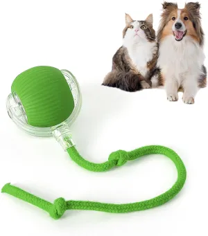Interactive Rolling Cat Ball, 2025 Upgraded Automatic Cat Ball Dog Toy, Interactive Cat Toy Ball, Automatic Cat Toy Self Moving Cat Toy Interactive Cat Ball for Bored Indoor Cats Dogs (Green)
