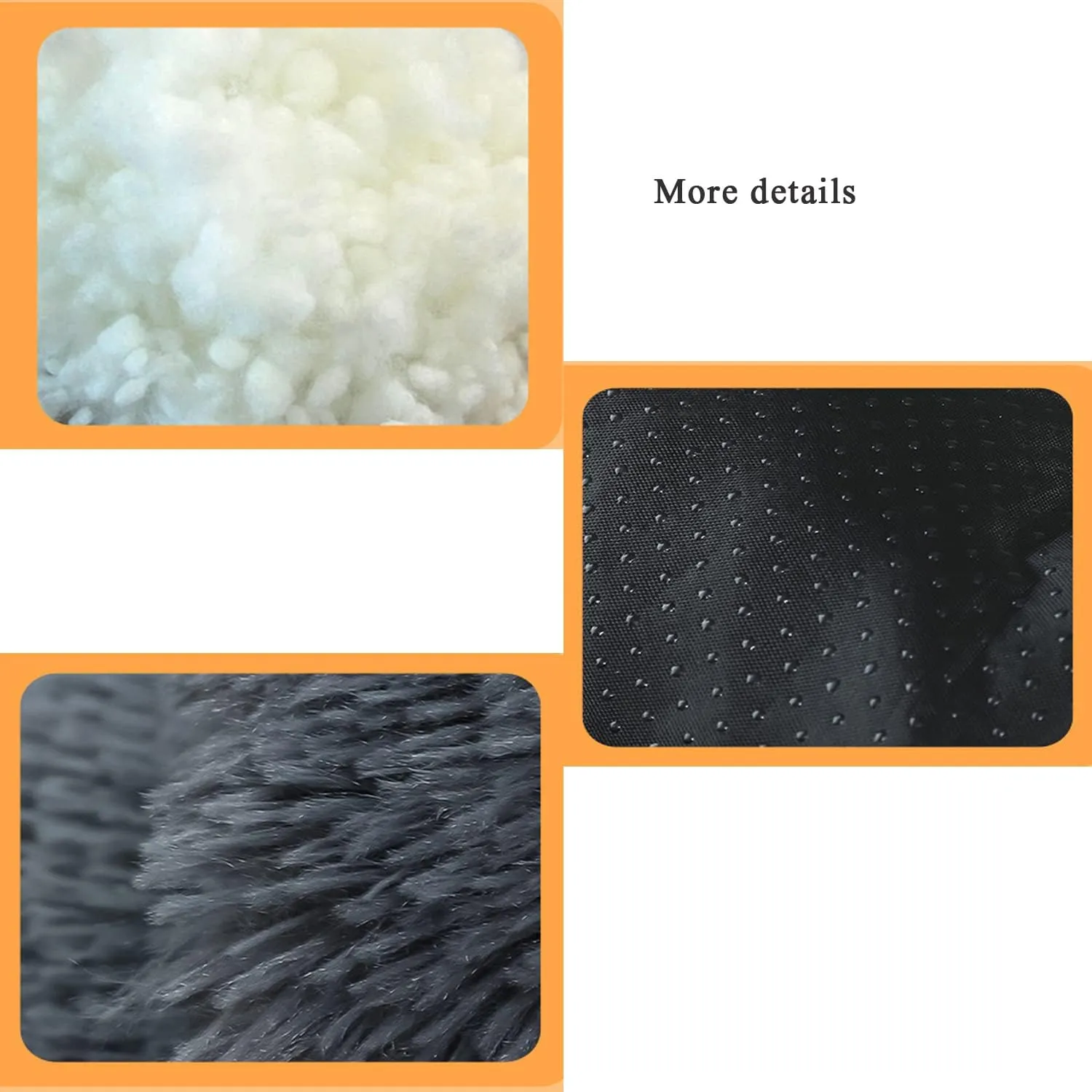 Large Dog Bed Washable Faux Fur Pet Bed Anti Anxiety Warm Dog Cushion Sleeping Mat Non-Slip Dog Pad 17x12inch Self-Warming Dog Mats for Small Medium Large Dogs Cats-Light Gray