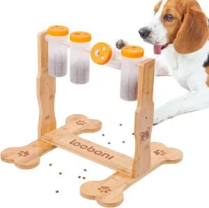 LOOBANI Dog Puzzle Toys Wooden - Interactive Toys for Boredom, IQ Training and Mental Brain Stimulation, Treat Dispensing and Entertainment Toys/Food Slow Feeder for Small to Large Dogs