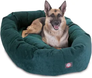 Majestic Pet Villa 52 Inch Shredded Memory Foam Dog Bed for X-Large Sized Dogs 52x35x11 InchOrthopedic Dog Bed with Removable Washable Cover-Washable X-Large Pet Bed with Head Support-Marine