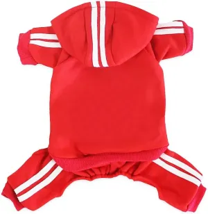MeowWow Small Puppy Dog Hoodie Puppy Clothes Sweater 4 Legs Dogs Jumpsuit Fleece Sweatshirt Pet Outfit Girl Dog Winter Clothes Cotton Puppy Hoodies for Small Medium Dogs Cats Apparel