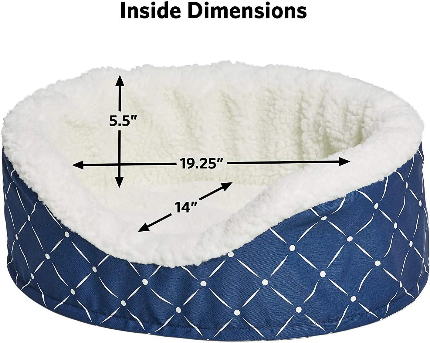 MidWest Homes for Pets CU25BLD Couture Orthopedic Cradle Pet Bed for Dogs & Cats, Small