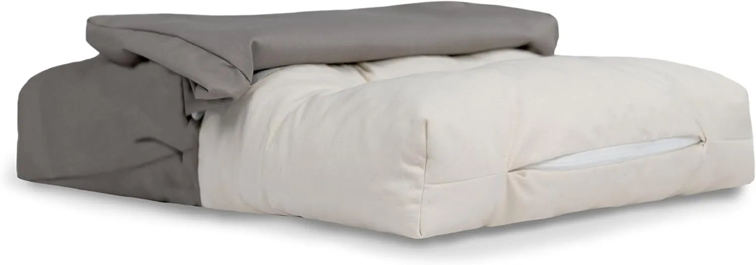 Naturepedic Organic Pet Bed Cover - Washable Waterproof Mattress Protector - Removable Cover for Dog and Cat Bed - Small