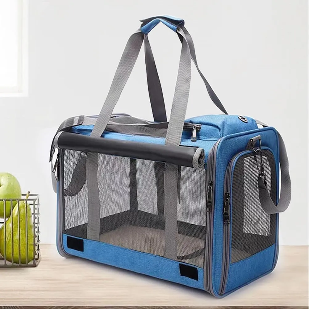 One Shoulder Crossbody Carrying pet Bag for Outdoor use Portable for Dogs and Cats Breathable pet Bag (Pink)