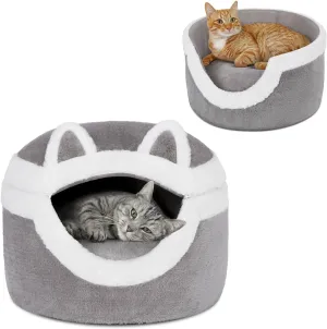 Ownpets Cat Bed, 3-in-1 Detachable Cat Houses for Indoor Cats, Self Warming Cat Bed Cave, Cozy Cat Bed with Soft Cushion