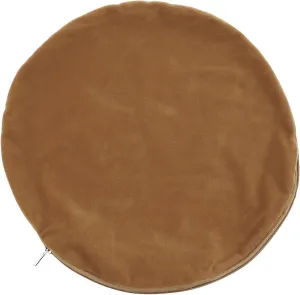 Pet Electric Pad Cover Replacement for Heated Bed Cat Soft Cotton 30x30cm Brown