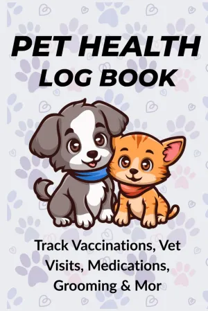 Pet Health Log Book Paperback  June 8, 2025