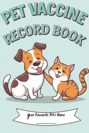 Pet Vaccine Record Book: Pet Medical Health Record and Immunization Log for Multiple Pets Like Dogs, Cats And More Paperback  September 14, 2024