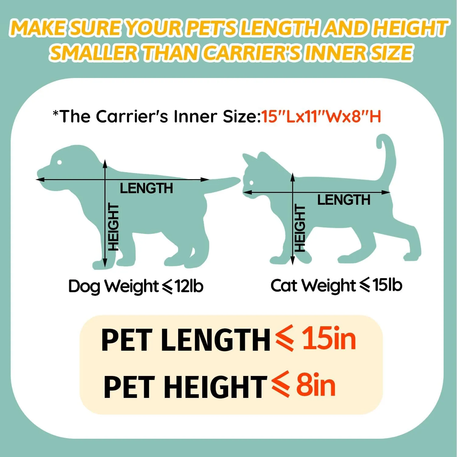 Petskd Pet Carrier 17x13x9.5 Southwest Airline Approved, Pet Travel Carrier Bag for Small Cats and Dogs, Soft Dog Carrier for 1-15 LBS Pets,Dog Cat Carrier with Safety Lock Zipper (Black)