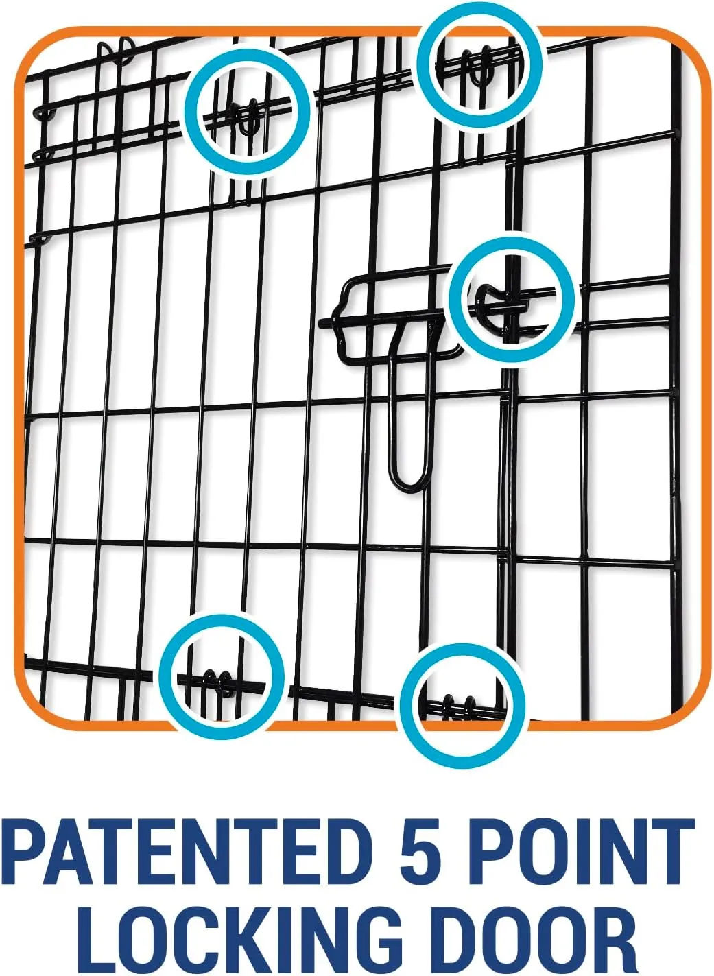 Precision Pet Products One Door Provalue Wire Dog Crate, 42 Inch, For Pets 70-90 lbs, With 5-Point Locking System