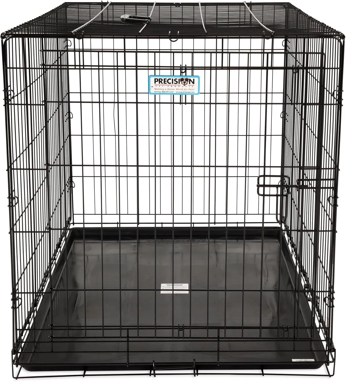 Precision Pet Products One Door Provalue Wire Dog Crate, 42 Inch, For Pets 70-90 lbs, With 5-Point Locking System