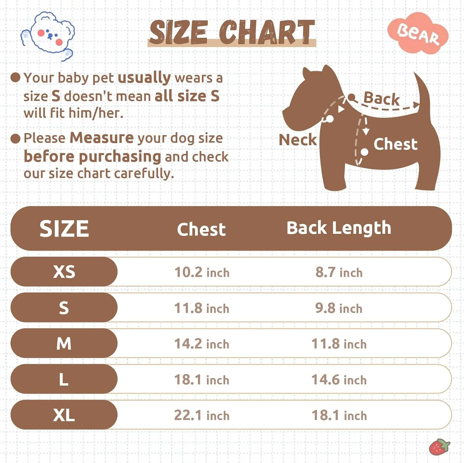 Small Dog Sweaters Cute Bear Dog Cardigans Clothes for Small Medium Dogs Boy Girl Puppy Cat Knitting Cardigan Outfits Dogs Winter Coats Warm Pet Doggy Clothes Soft Knitwear Apparel (Beige,XL)
