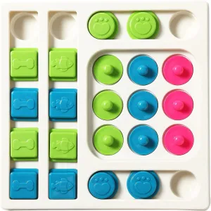 Smart Paws Level 2 Interactive Pet Puzzle Toys for Dogs and Cats - Mental Stimulation Treat Dispenser, Slow Feeder, Enrichment Game