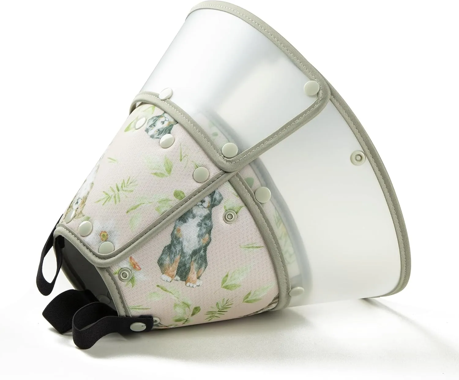 Soft Dog Cone Collar for Large Medium Small Dogs After Surgery, Adjustable Pet Recovery E-Collar, Elizabethan for Cats, Brown X-Small