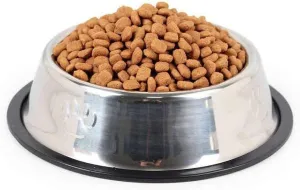 Stainless Steel Dog Bowl with Rubber Base for Small/Medium/Large Dogs, Pets Feeder Bowl and Water Bowl Perfect Choice
