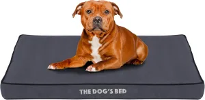 The Dogs Bed Orthopedic Standard Foam Dog Bed with Standard Support, Large Grey with Black Trim, Waterproof, Supportive Dog Bed with Replaceable Covers, Veterinary Approved