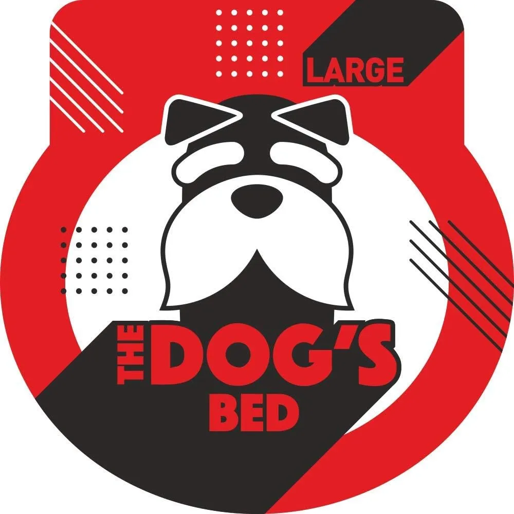 The Dogs Bed Orthopedic Standard Foam Dog Bed with Standard Support, Large Grey with Black Trim, Waterproof, Supportive Dog Bed with Replaceable Covers, Veterinary Approved